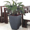 Artificial Cement Pattern Square Planter Pot - Square Plant Flower Pot Artificial Cement Pattern ...