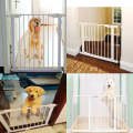 Baby Pet Safety Gate - Eco Friendly Painting Press Mounted Durable Metal Baby Pet Safety Gate