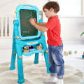 Easel for Kids - Double Sided Standing Toddler Art Easel with Chalkboard