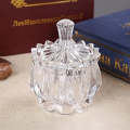 Glass Sugar Jars - Set of 2 Elegant Multifunctional Clear Glass Decorative Sugar Jar with Lid