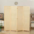 Partition Room Divider - Folding Modern Simplicity Bamboo 4 Panel Privacy Screen Room Divider