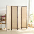 Partition Room Divider - Folding Modern Simplicity Bamboo 4 Panel Privacy Screen Room Divider