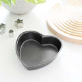 Cake Mould Pans - Set of 2 Heart Shape Carbon Steel Cake Mould Pan