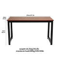 Home Office Computer Desk - Brown Compact Industrial Computer Desk Home Office Writing PC Study T...