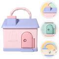 House Shaped Piggy Bank - Portable House Shaped Money Saving Piggy Bank with Handle and Key