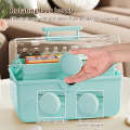 Medicine Storage Case - Household Plastic Multilayer Medicine First Aid Box Storage Case