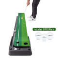 Golf Putting Mat - Indoor Golf Putting Portable Practice Mat Auto Ball Return with 3 Balls
