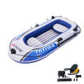 PVC Inflatable Fishing Boat Kayak Rubber Boat Canoe with Oars, Air Pump and Accessories