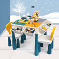 Kids Activity Playset Table - Multifunctional 7-in-One Activity Kids Table & Chair Playset