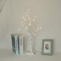 Lit Birch Tree - Indoor Outdoor Lit Birch Tree with Ice White LEDs for Decorations