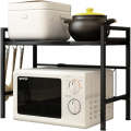 Kitchen Microwave Oven Holder Rack Iron Storage Organizer Shelf Stand