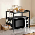 Kitchen Microwave Oven Holder Rack Iron Storage Organizer Shelf Stand