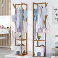 Clothes Hanger Coat Rack - Multifunctional Creative Design Bamboo Porch Hanger Coat Rack