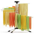 Pasta Drying Rack - Collapsible with 16 Suspension Rods Anti Slip Pasta Dry Rack