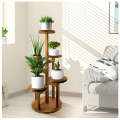 Plant Shelf Display Stand - Multi Tier Elegant Rolling Plant Shelf Display Stand with Wheels