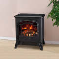 Electric Fireplace Heater - Portable Vintage Style Realistic Flame Effect Freestanding Electric F...