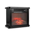 Portable Freestanding Artificial Fireplace Realistic Flame Effect 3D Fan-Forced with 2 Heat Settings