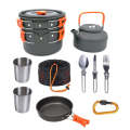 Camping Cookware Kit - 10 Piece Lightweight Portable Aluminum Camping Cookware Kit