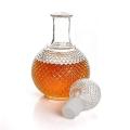 Whiskey Decanter - Round 500ml Drinks Decanter Suitable for Alcoholic and Non-Alcoholic Drinks