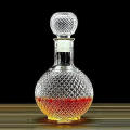 Whiskey Decanter - Round 500ml Drinks Decanter Suitable for Alcoholic and Non-Alcoholic Drinks