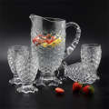 Scaled Water Set - 7 Piece Scaled Designed Glass Water and Juice Set