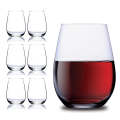 Glass Tumblers - Set of 6 Stemless Drinking Glass Tumblers (500ml)