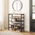 Shoe Storage Organiser - 5 Tier Strong and Durable Storage Organiser Unit with Ideal for Entryway