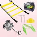 Speed Agility Training Set - Includes 1 Resistance Parachute, 1 Agility Ladder, 4 Steel Stakes, 4...