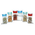Spice Holder Organiser - Set of 7 Spice Containers and Spice Rack for Kitchen Organizer