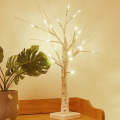 Lit Birch Tree - Indoor Outdoor Lit Birch Tree with Ice White LEDs for Decorations
