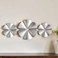 Wall Accent Decoration Set - 3 Piece Flower Wall Hanging 3D Floral Design Style Wall Accent Decor...