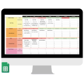 Google Sheets Template - Yearly Goal Planner with Instruction Tab