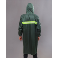 PVC Adult Raincoat With Shiny Reflective Tape