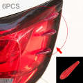 6 PCS Universal Resin Rear Spoiler Car Auto Rear Spoiler Exterior Rear Spoiler Kit Car Crash Stri...