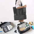 Portable Double Layer Mesh Sport Duffel Beach Picnic Shoulder Storage Bag Handbag