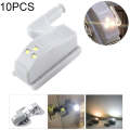 10 PCS 0.3W Universal Inner Hinge LED Sensor lamp Cupboard 3 LEDs Night light Auto ON/OFF Bulb