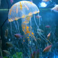 Aquarium Articles Decoration Silicone Simulation Fluorescent Sucker Jellyfish, Size: 3.5*11cm