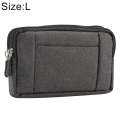 Sports Denim Universal Phone Bag Waist Bag for 5.5~6.3 inch Smartphones, Size: L