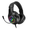 REDRAGON Over-Ear HYLAS Aux (Mic and Headset)|USB (Power Only)RGB Gaming Headset - Black