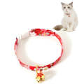 Adjustable Pet Flower Hollow Bell Collar Cat Dog Collar Accessories