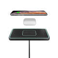 C1-PRO 2 In 1 Car Wireless Charging Anti-Slip Pad With Luminous For AirPods / iPhone