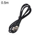 BNC Male To Male Straight Head Cable Coaxial Cable Video Jumper, Length: