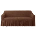 3Pcs Elastic Stretchable Universal Couch Cover BROWN