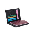 Leather Travel Document Organizer Protector DC-263A BLACK