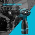 28 Pieces Rechargeable Handheld Power 2 18V Lithium Battery Drill FB-5