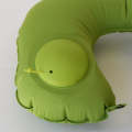 Air Inflatable U-Shaped Travel Neck Pillow Cushion SXC-02592 GREEN