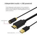 HDMI-to-VGA/Audio/USB Male-to-Male Cable