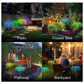 2Pcs Solar Powered Lawn Lamps With Various Light Modes F56-43-23