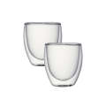 250ml Double Wall Glass Mug - Set of 2
