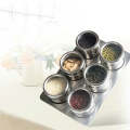 6-Piece Stainless Steel Magnetic Spice Rack